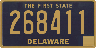 DE license plate 268411