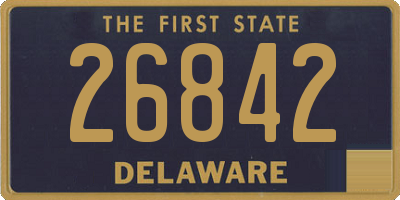 DE license plate 26842