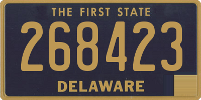 DE license plate 268423