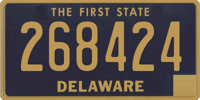 DE license plate 268424