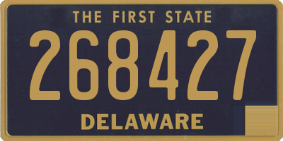 DE license plate 268427