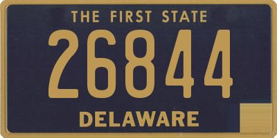 DE license plate 26844