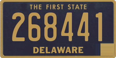 DE license plate 268441