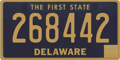 DE license plate 268442
