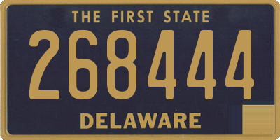 DE license plate 268444