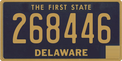 DE license plate 268446