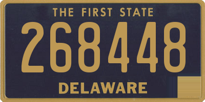 DE license plate 268448