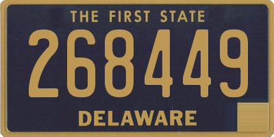DE license plate 268449