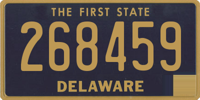 DE license plate 268459