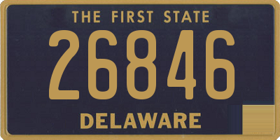 DE license plate 26846