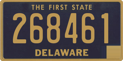 DE license plate 268461
