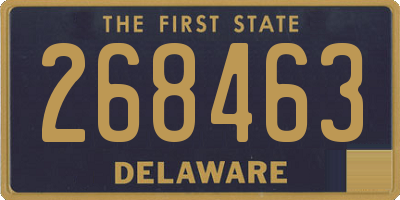 DE license plate 268463