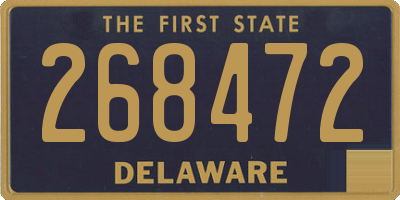 DE license plate 268472