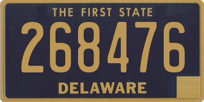 DE license plate 268476