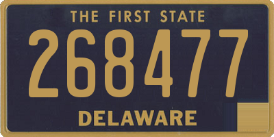 DE license plate 268477