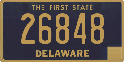 DE license plate 26848