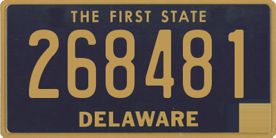 DE license plate 268481