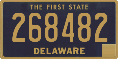 DE license plate 268482