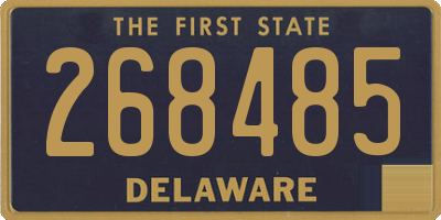 DE license plate 268485