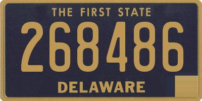 DE license plate 268486