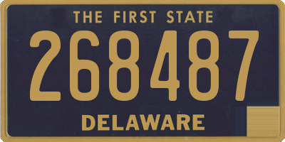 DE license plate 268487