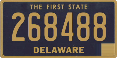 DE license plate 268488