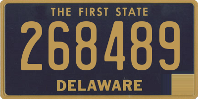 DE license plate 268489