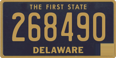 DE license plate 268490