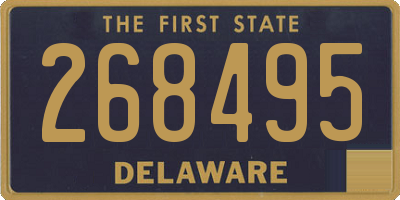 DE license plate 268495