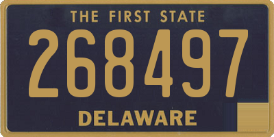 DE license plate 268497