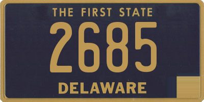 DE license plate 2685