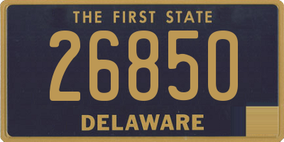 DE license plate 26850