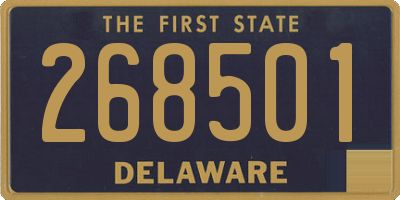 DE license plate 268501
