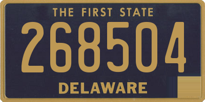 DE license plate 268504