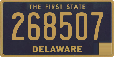 DE license plate 268507