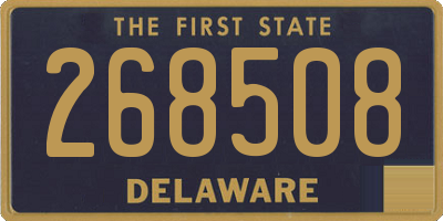 DE license plate 268508