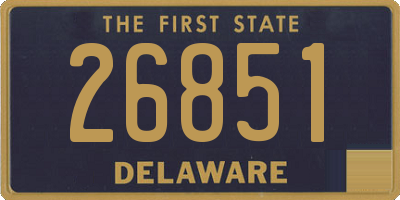 DE license plate 26851