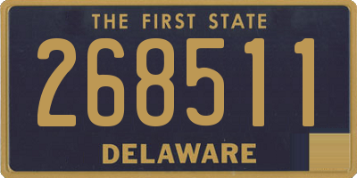 DE license plate 268511