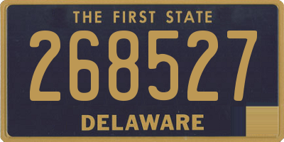 DE license plate 268527