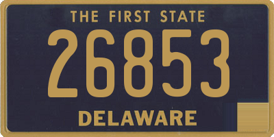 DE license plate 26853