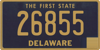 DE license plate 26855