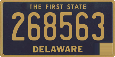 DE license plate 268563