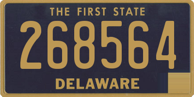 DE license plate 268564