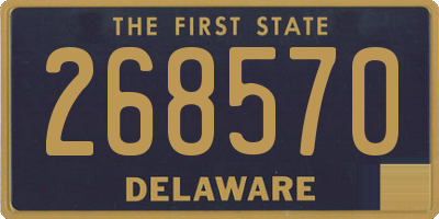 DE license plate 268570