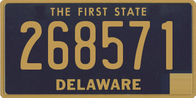 DE license plate 268571