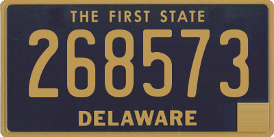 DE license plate 268573
