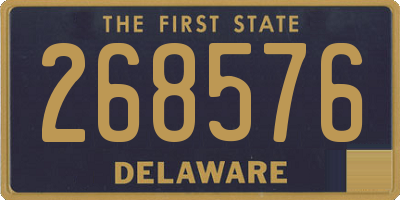 DE license plate 268576