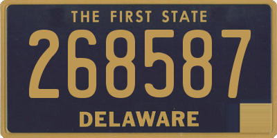 DE license plate 268587
