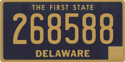 DE license plate 268588