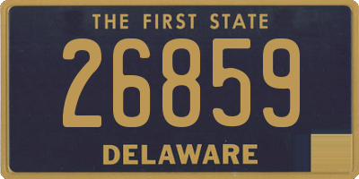 DE license plate 26859